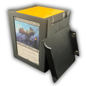 Command Chamber MTG Commander deck box with front display window and magnetic lid