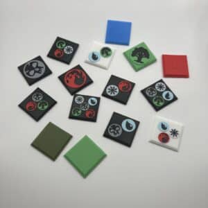 CommandView magnetic emblem badges for MTG deck boxes