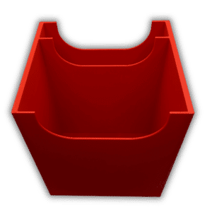 MTG Standard Sideboard container with no cards from a front angle.